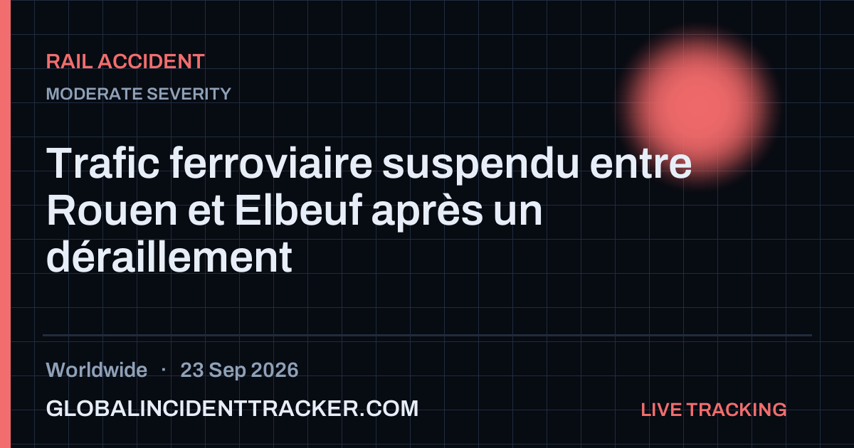 Rail Accident incident in worldwide on 23 September 2026 — Global Incident Tracker report card