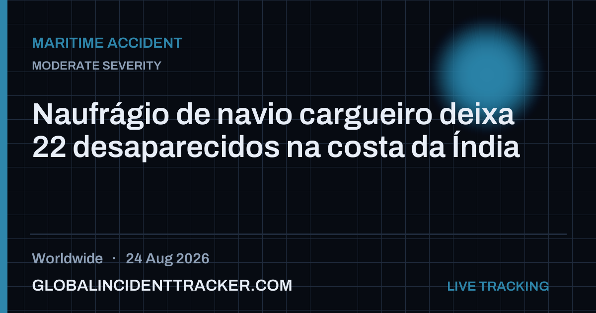 Maritime Accident incident in worldwide on 24 August 2026 — Global Incident Tracker report card