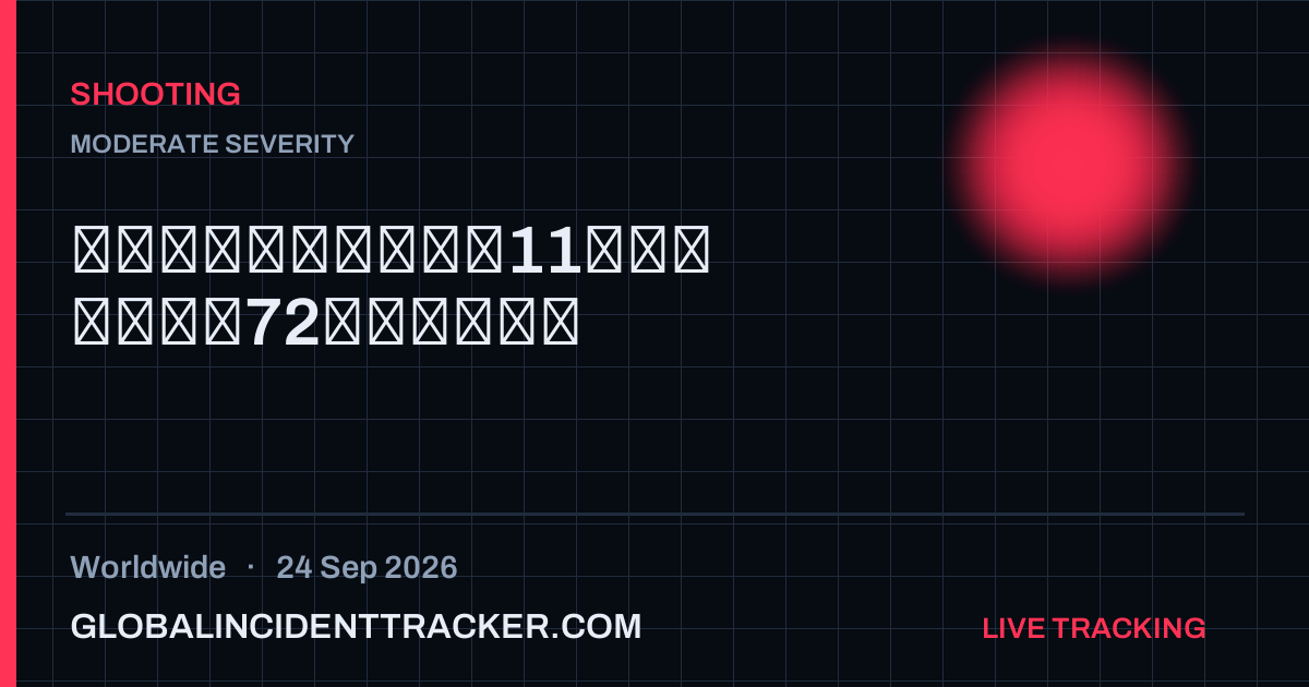 Shooting incident in worldwide on 24 September 2026 — Global Incident Tracker report card