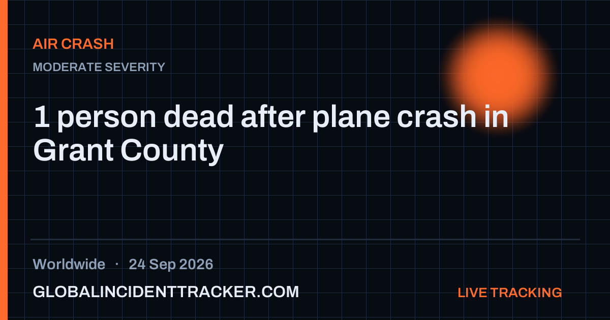 Air Crash incident in worldwide on 24 September 2026 — Global Incident Tracker report card