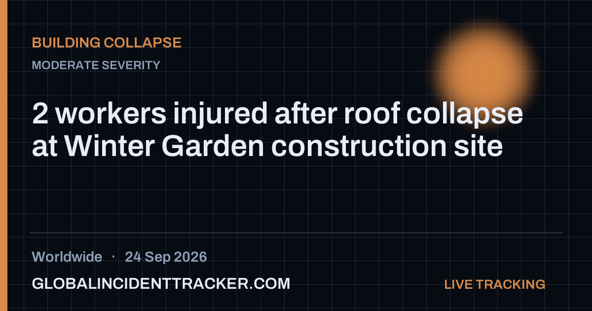 Building Collapse incident in worldwide on 24 September 2026 — Global Incident Tracker report card