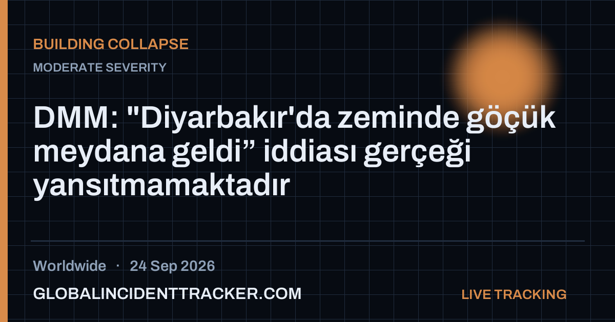 Building Collapse incident in worldwide on 24 September 2026 — Global Incident Tracker report card