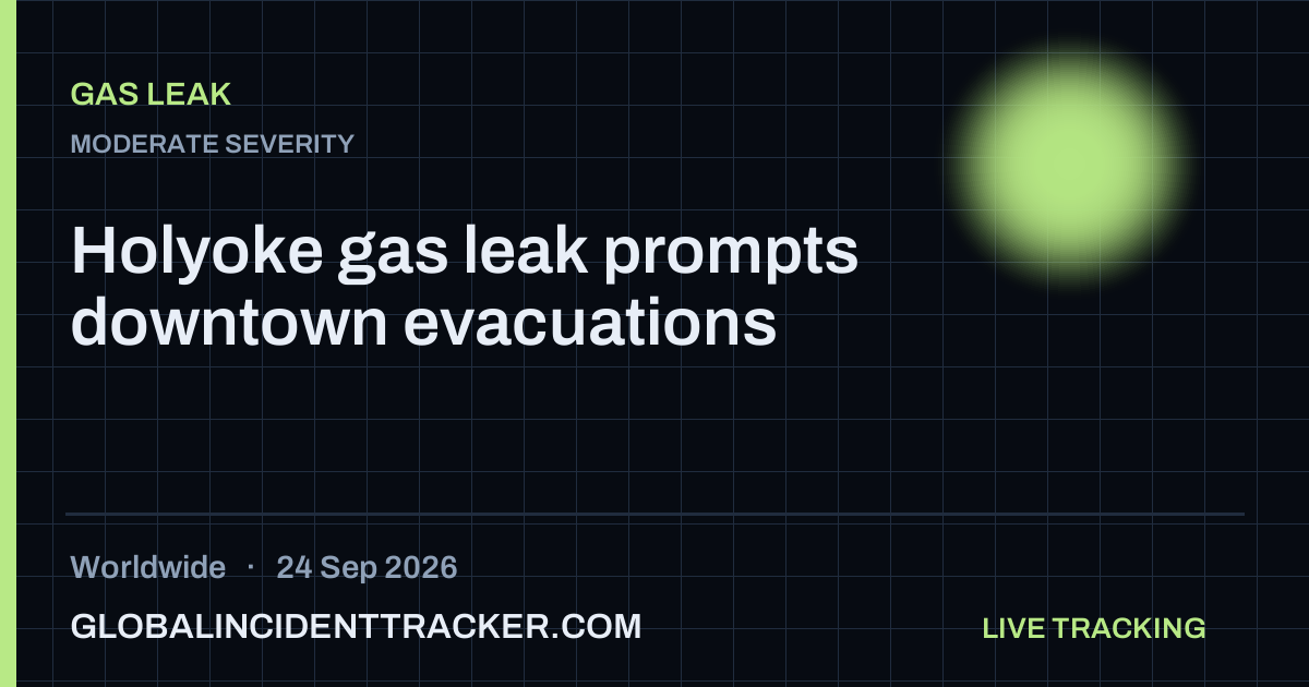 Gas Leak incident in worldwide on 24 September 2026 — Global Incident Tracker report card