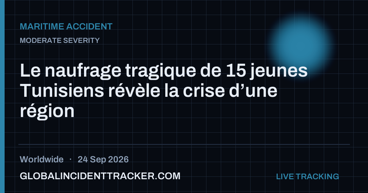 Maritime Accident incident in worldwide on 24 September 2026 — Global Incident Tracker report card