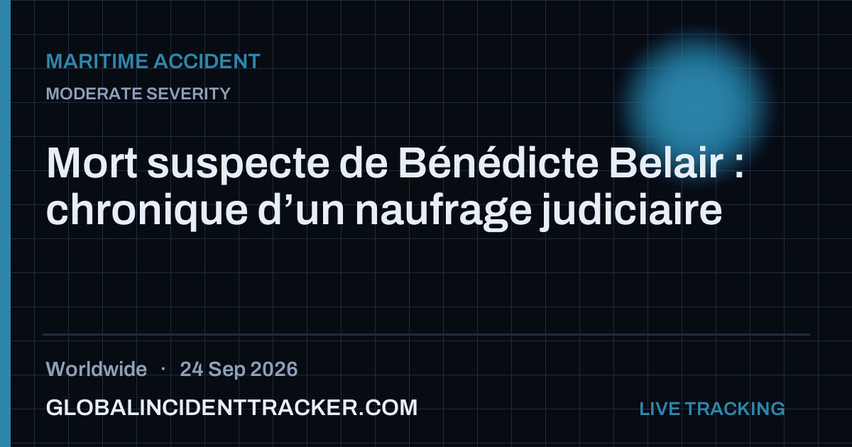 Maritime Accident incident in worldwide on 24 September 2026 — Global Incident Tracker report card