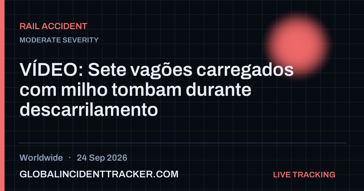 Rail Accident incident in worldwide on 24 September 2026 — Global Incident Tracker report card