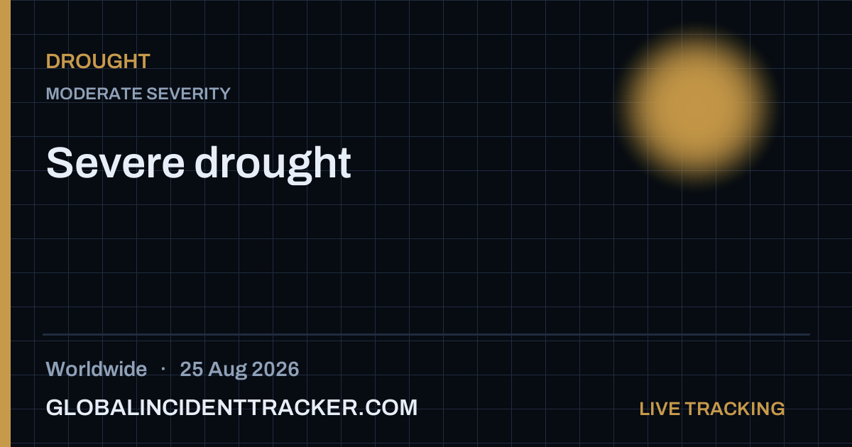 Drought incident in worldwide on 25 August 2026 — Global Incident Tracker report card