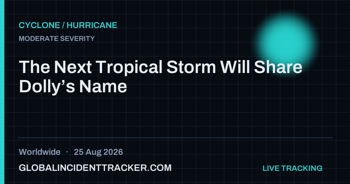 Cyclone / Hurricane incident in worldwide on 25 August 2026 — Global Incident Tracker report card