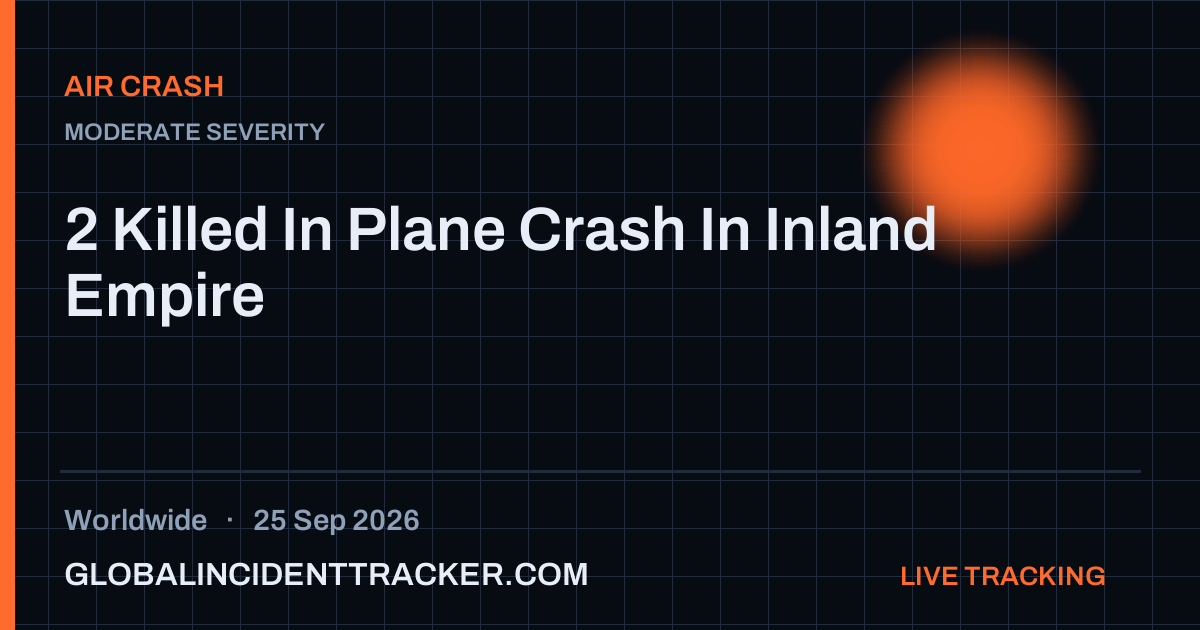 Air Crash incident in worldwide on 25 September 2026 — Global Incident Tracker report card