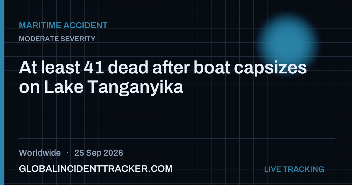 Maritime Accident incident in worldwide on 25 September 2026 — Global Incident Tracker report card