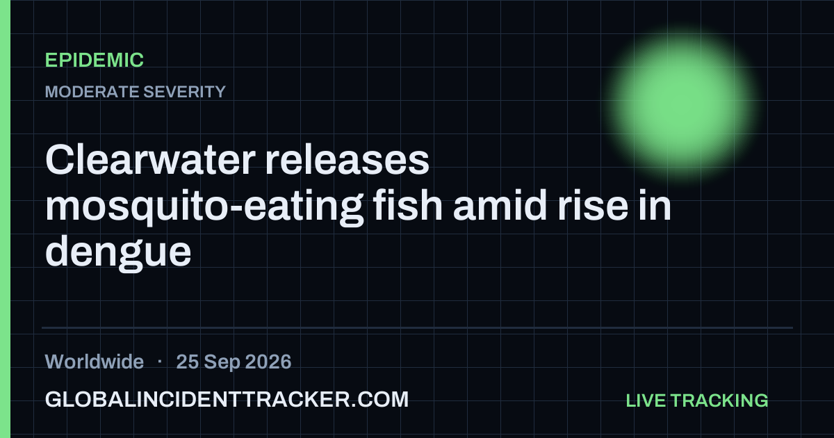 Epidemic incident in worldwide on 25 September 2026 — Global Incident Tracker report card