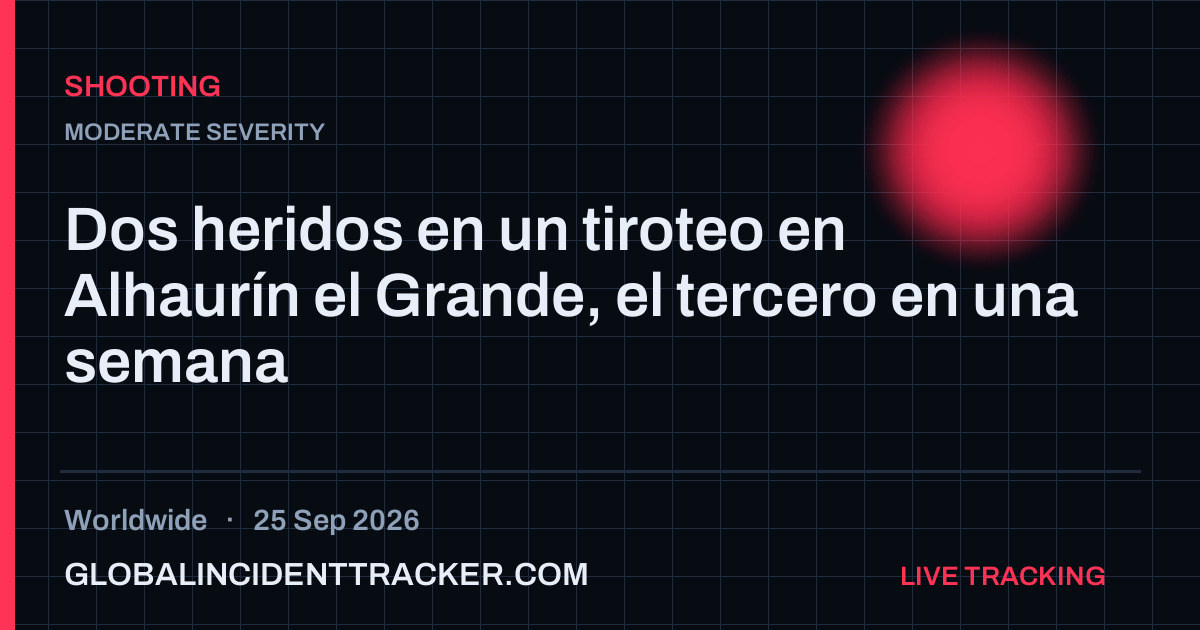 Shooting incident in worldwide on 25 September 2026 — Global Incident Tracker report card
