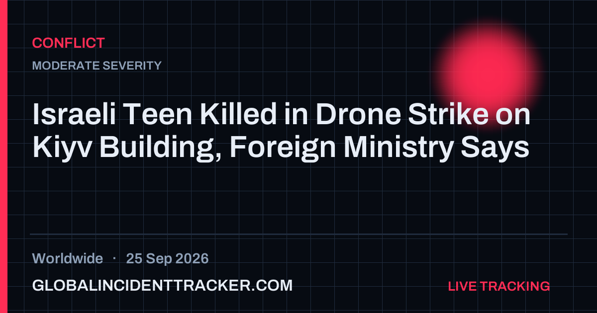 Conflict incident in worldwide on 25 September 2026 — Global Incident Tracker report card
