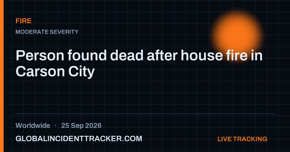 Fire incident in worldwide on 25 September 2026 — Global Incident Tracker report card