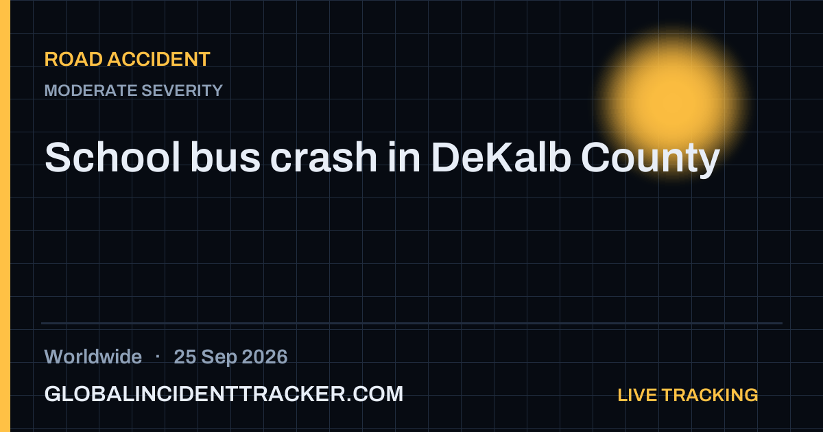 Road Accident incident in worldwide on 25 September 2026 — Global Incident Tracker report card