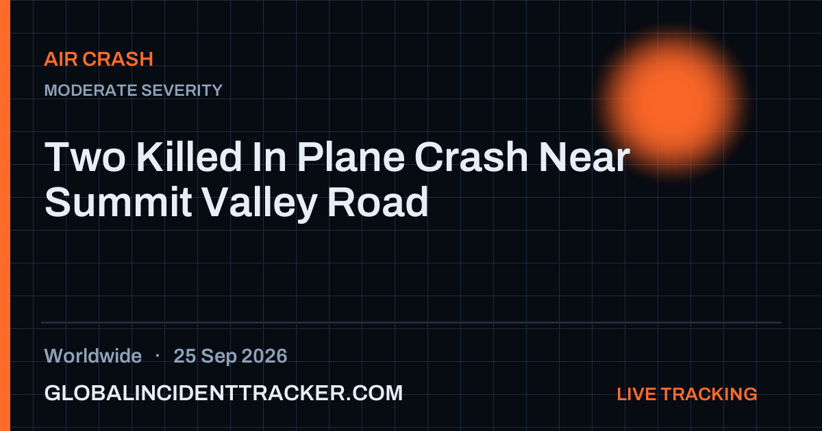 Air Crash incident in worldwide on 25 September 2026 — Global Incident Tracker report card