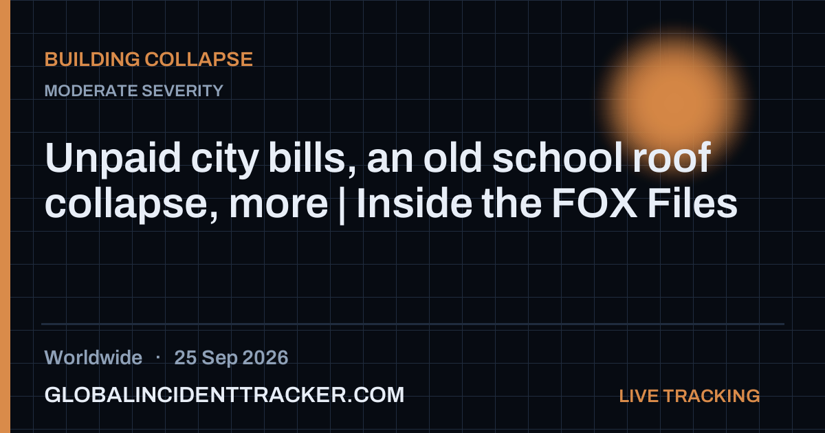 Building Collapse incident in worldwide on 25 September 2026 — Global Incident Tracker report card