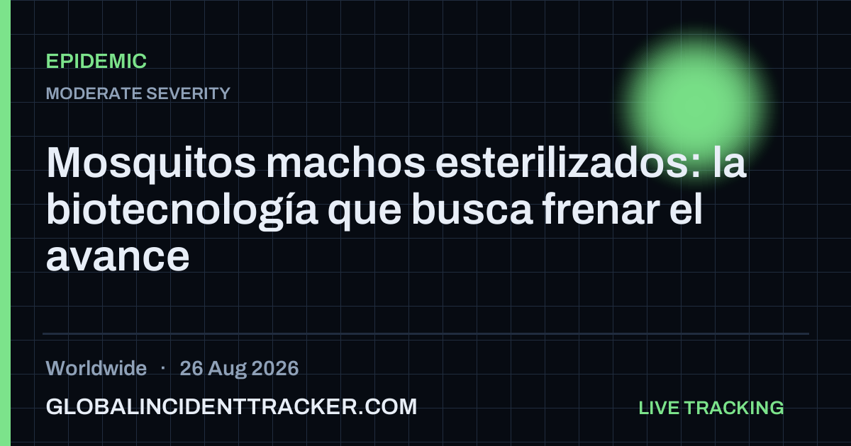 Epidemic incident in worldwide on 26 August 2026 — Global Incident Tracker report card