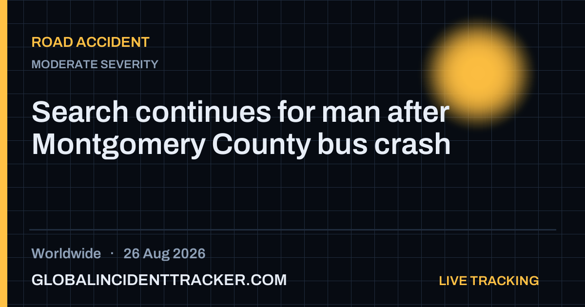 Road Accident incident in worldwide on 26 August 2026 — Global Incident Tracker report card