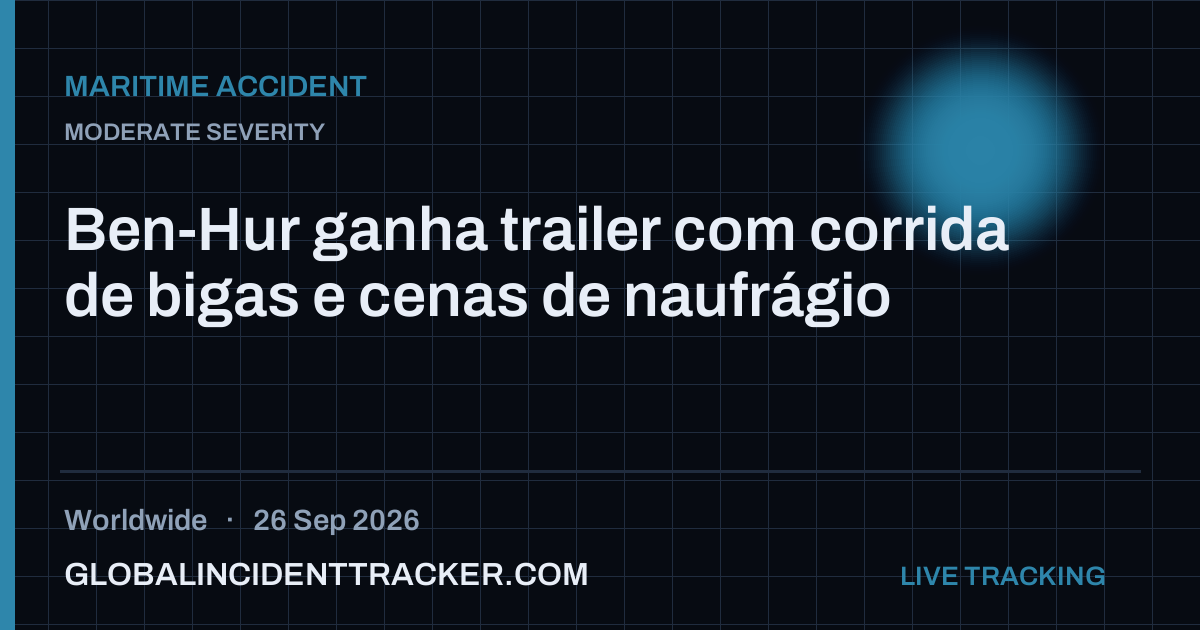 Maritime Accident incident in worldwide on 26 September 2026 — Global Incident Tracker report card
