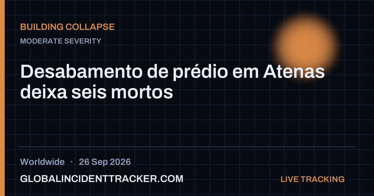 Building Collapse incident in worldwide on 26 September 2026 — Global Incident Tracker report card