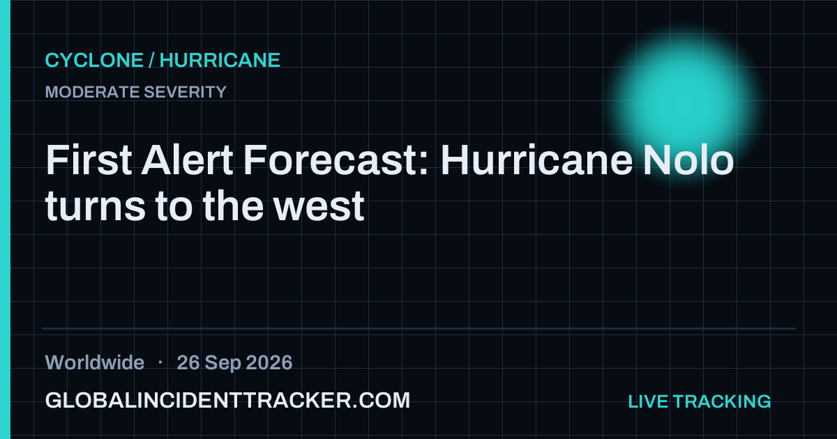 Cyclone / Hurricane incident in worldwide on 26 September 2026 — Global Incident Tracker report card