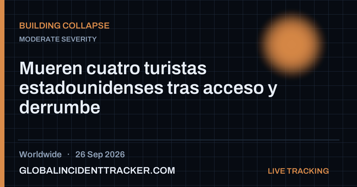 Building Collapse incident in worldwide on 26 September 2026 — Global Incident Tracker report card