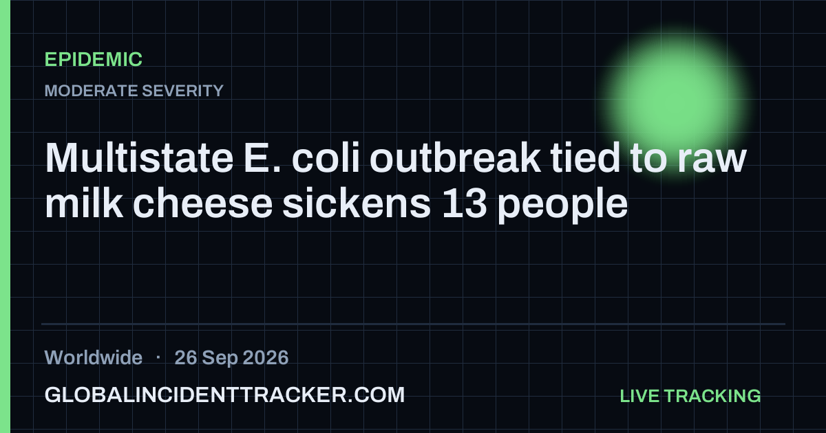 Epidemic incident in worldwide on 26 September 2026 — Global Incident Tracker report card