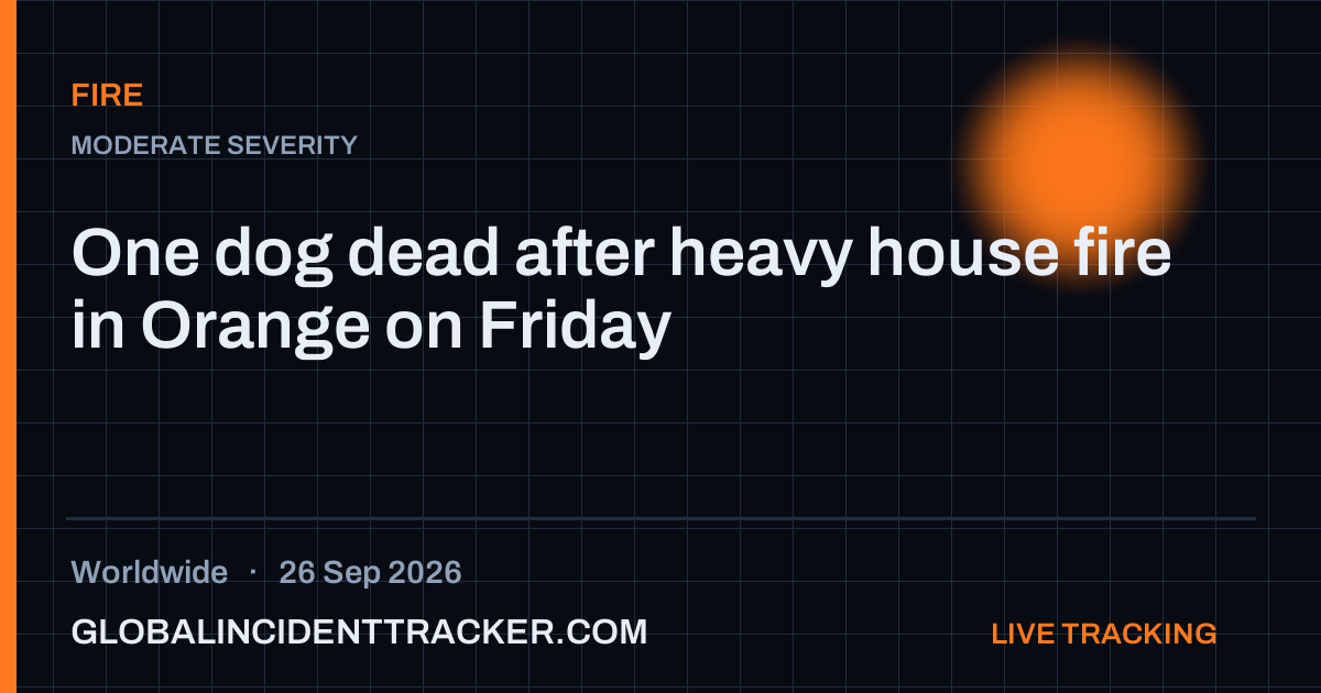 Fire incident in worldwide on 26 September 2026 — Global Incident Tracker report card