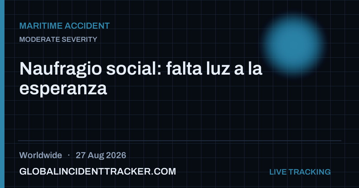 Maritime Accident incident in worldwide on 27 August 2026 — Global Incident Tracker report card