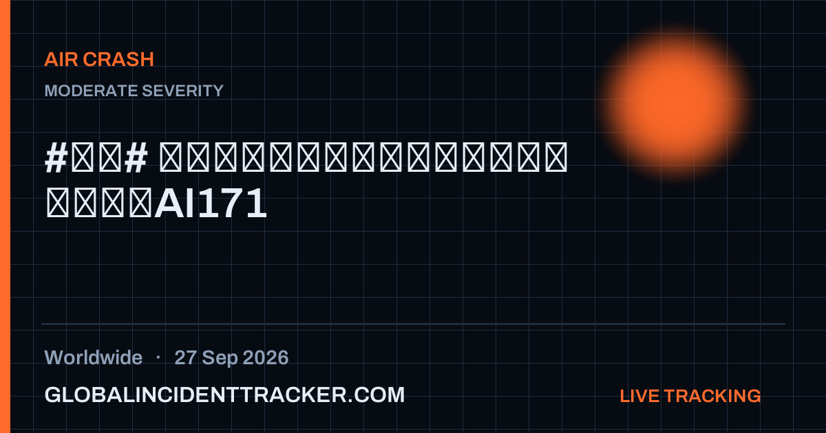 Air Crash incident in worldwide on 27 September 2026 — Global Incident Tracker report card