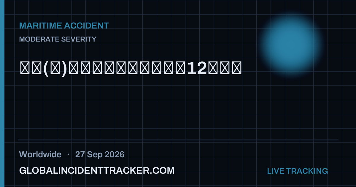 Maritime Accident incident in worldwide on 27 September 2026 — Global Incident Tracker report card