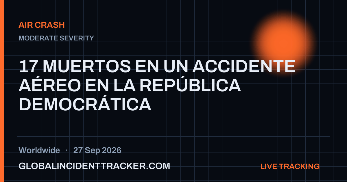 Air Crash incident in worldwide on 27 September 2026 — Global Incident Tracker report card