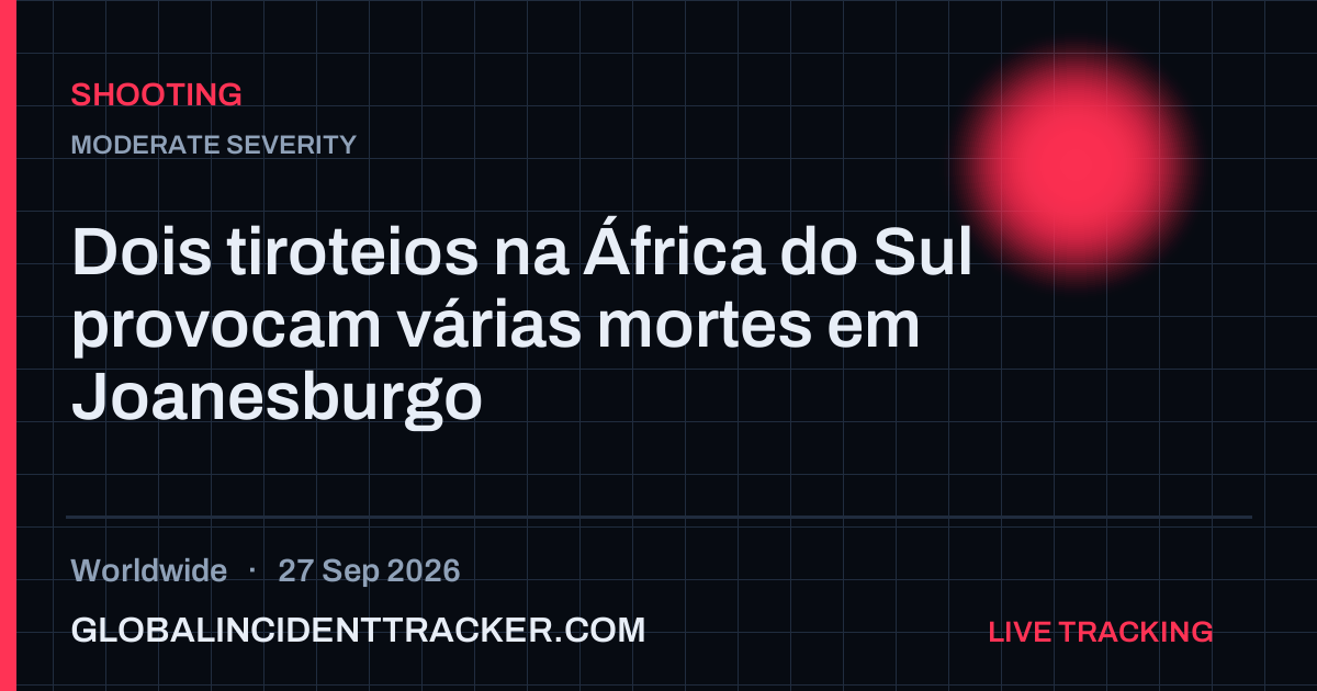 Shooting incident in worldwide on 27 September 2026 — Global Incident Tracker report card