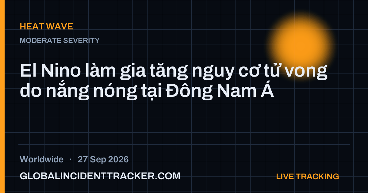 Heat Wave incident in worldwide on 27 September 2026 — Global Incident Tracker report card