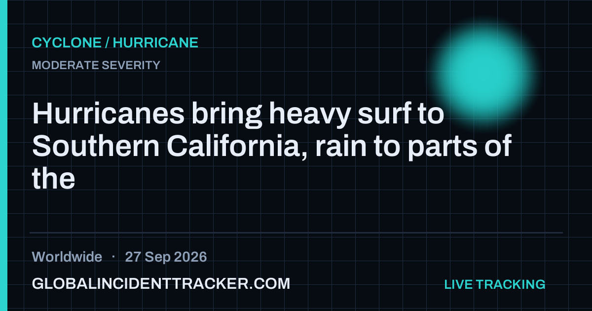 Cyclone / Hurricane incident in worldwide on 27 September 2026 — Global Incident Tracker report card
