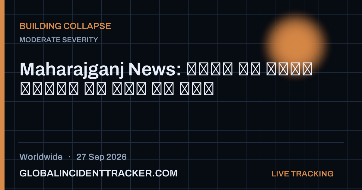 Building Collapse incident in worldwide on 27 September 2026 — Global Incident Tracker report card