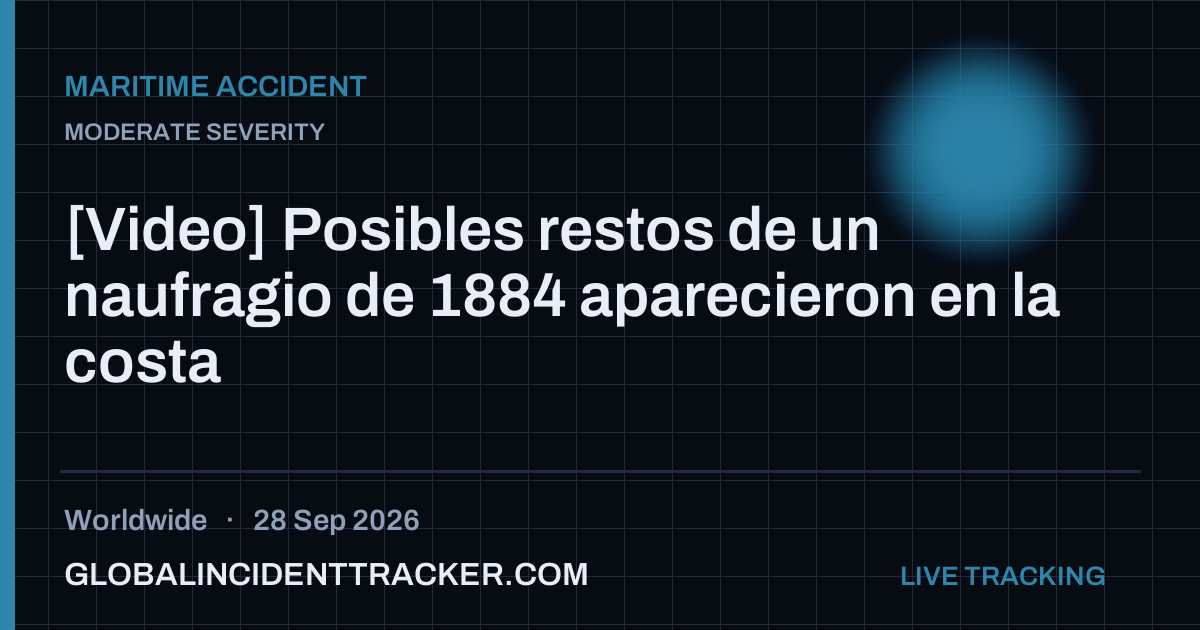 Maritime Accident incident in worldwide on 28 September 2026 — Global Incident Tracker report card
