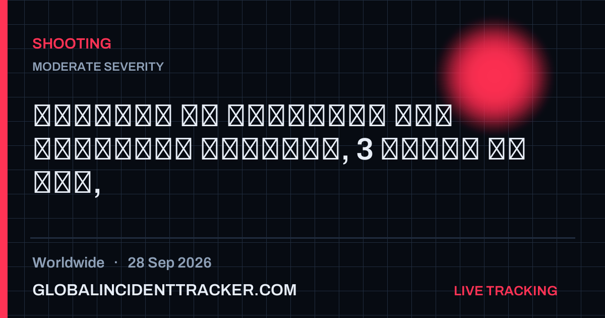 Shooting incident in worldwide on 28 September 2026 — Global Incident Tracker report card