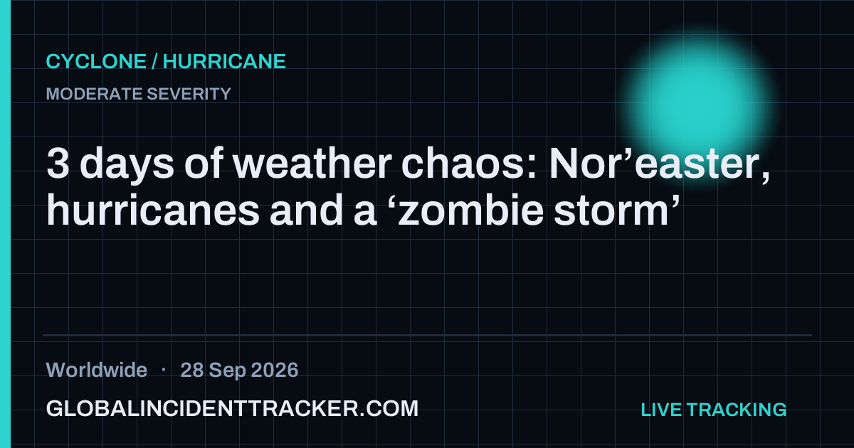 Cyclone / Hurricane incident in worldwide on 28 September 2026 — Global Incident Tracker report card
