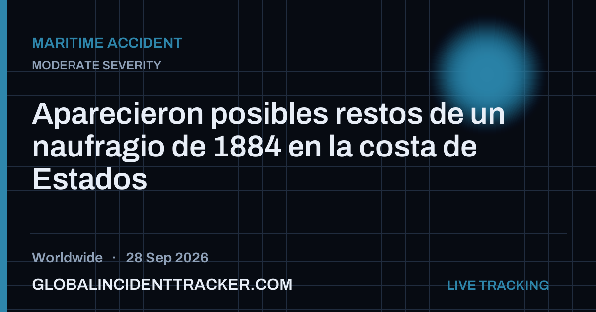 Maritime Accident incident in worldwide on 28 September 2026 — Global Incident Tracker report card