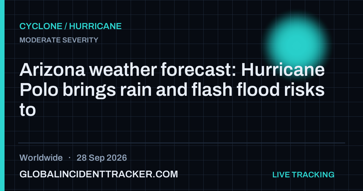 Cyclone / Hurricane incident in worldwide on 28 September 2026 — Global Incident Tracker report card