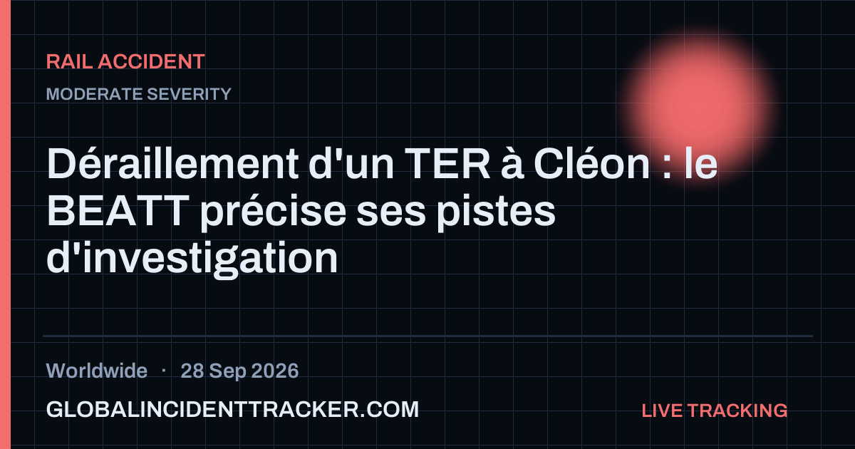 Rail Accident incident in worldwide on 28 September 2026 — Global Incident Tracker report card