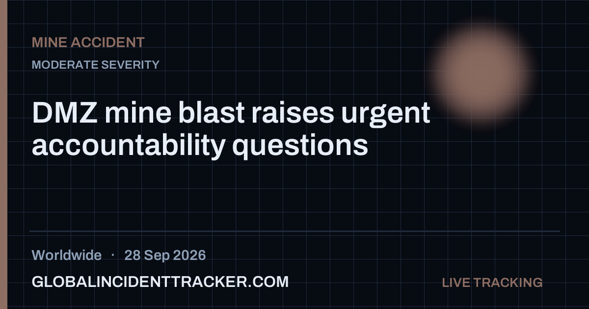 Mine Accident incident in worldwide on 28 September 2026 — Global Incident Tracker report card