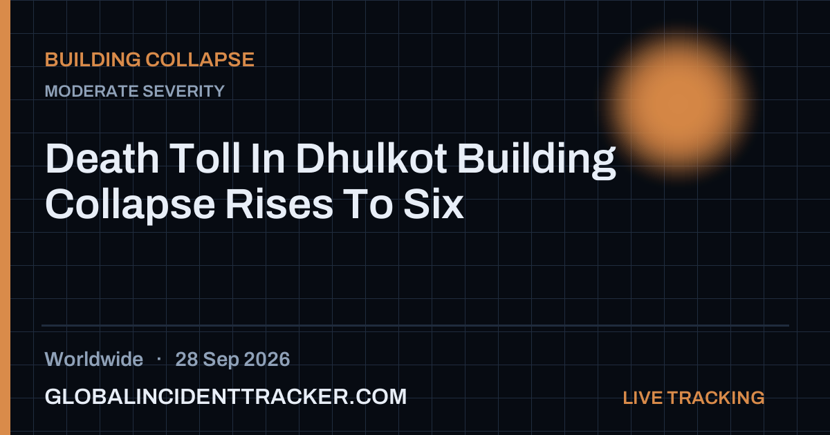Building Collapse incident in worldwide on 28 September 2026 — Global Incident Tracker report card