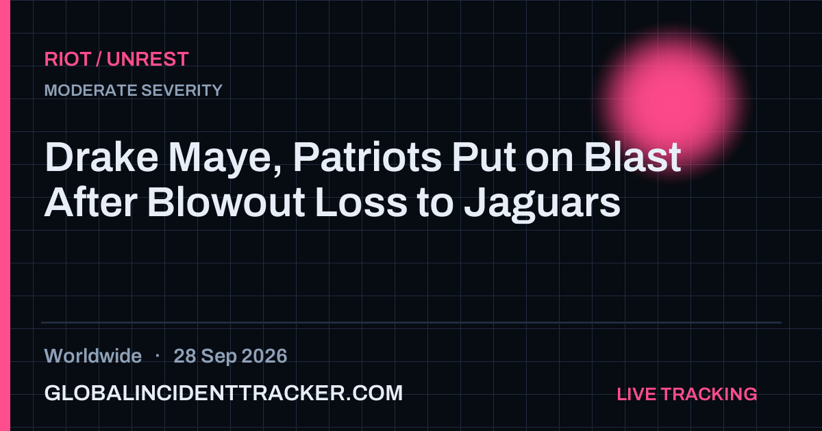 Riot / Unrest incident in worldwide on 28 September 2026 — Global Incident Tracker report card