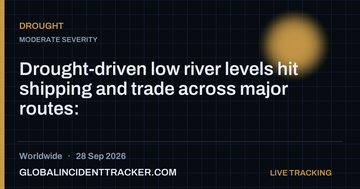 Drought incident in worldwide on 28 September 2026 — Global Incident Tracker report card