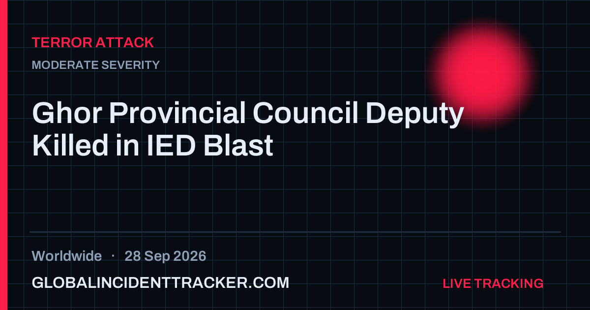 Terror Attack incident in worldwide on 28 September 2026 — Global Incident Tracker report card