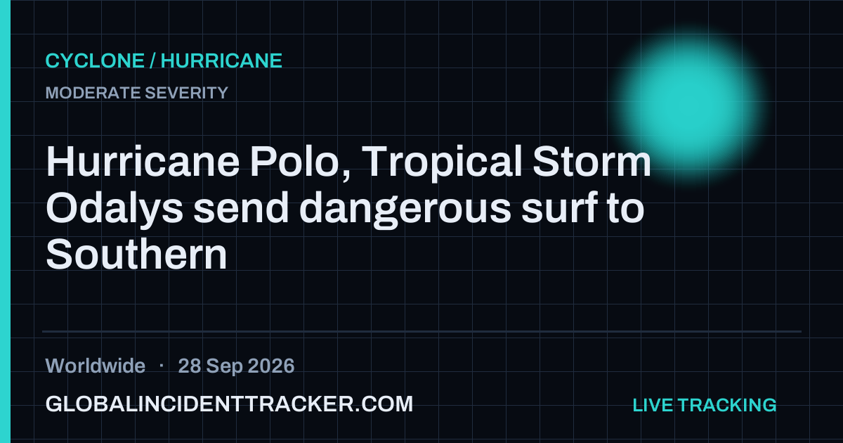 Cyclone / Hurricane incident in worldwide on 28 September 2026 — Global Incident Tracker report card