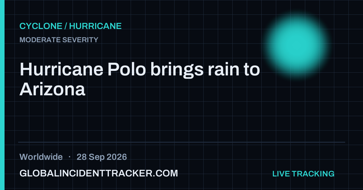 Cyclone / Hurricane incident in worldwide on 28 September 2026 — Global Incident Tracker report card